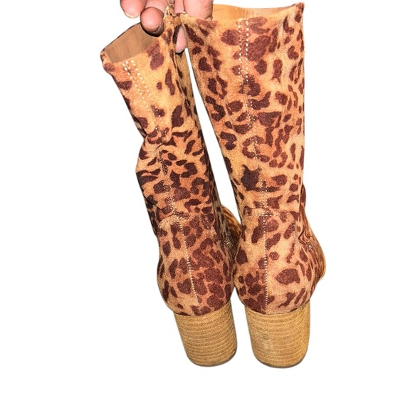 Leopard Print Hey Girl by Corkys Ankle Cowgirl Boots - Size 7 NWOB - Picture 3 of 12